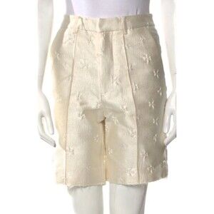 Shushu Tong Women's Jacquard Bermuda Dress Shorts size 8UK/2US NWT Raw Edge
